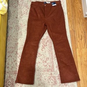 Old Navy Brown Corduroy Kicker Boot-Cut Pants